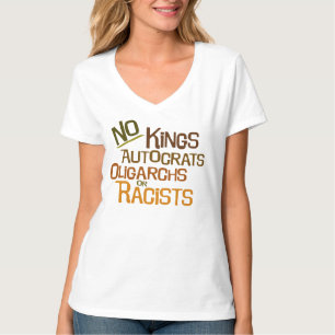 No Kings -- Women's V-Neck Tee