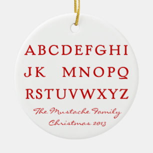 No L Ceramic Tree Decoration