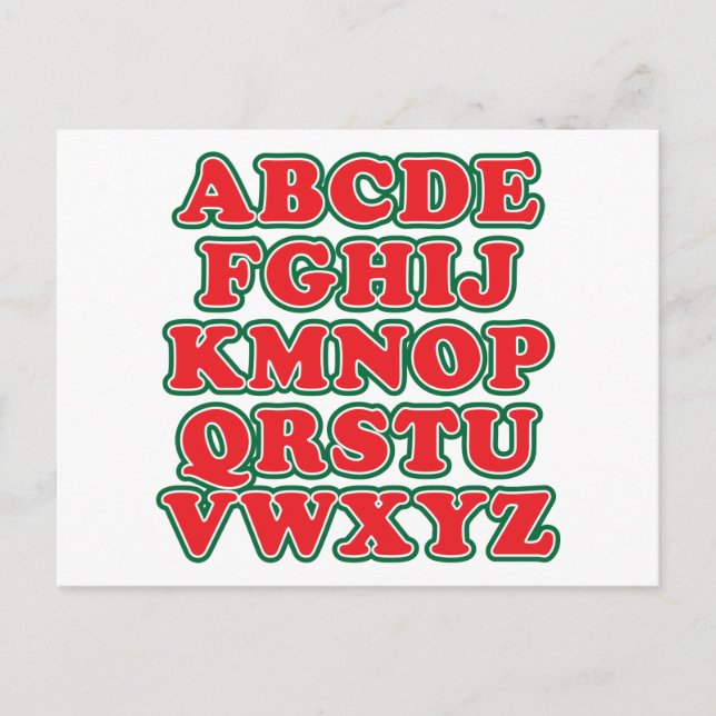 No L Holiday Postcard (Front)