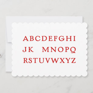 No L "Joke" Alphabet (Noel) Holiday Card