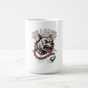 No Leash Pitbull Long Sleeve Coffee Mug