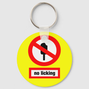 no licking key ring