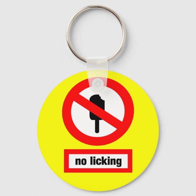 no licking key ring (Front)