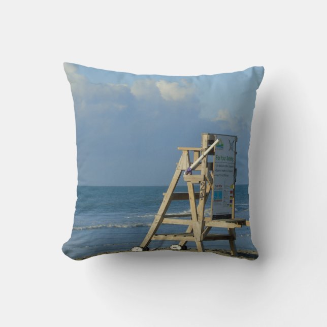 No Lifeguard On Duty Cushion (Front)