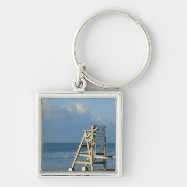 No Lifeguard On Duty Key Ring (Front)