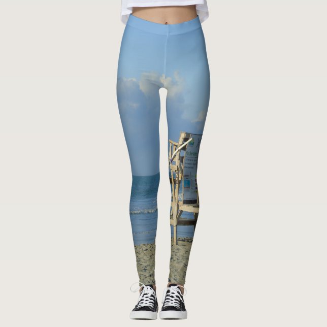 No Lifeguard On Duty Leggings (Front)