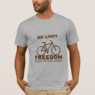 No Limit Freedom Bicycle T-Shirt for Men | Cycling