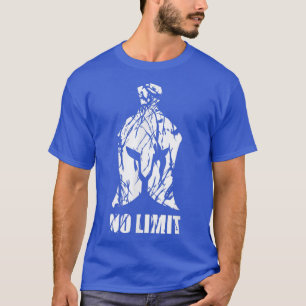 No Limit Spartan Helmet Gym Motivation Fitness Say T-Shirt