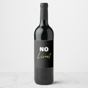 No Limit Wine Label