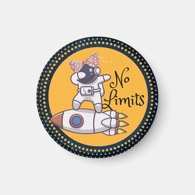 No Limits Baby Girl Shower Invitation Magnet (Front)