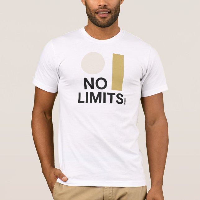No Limits – Bold Minimalist Sun & Bar Graphic Tee (Front)