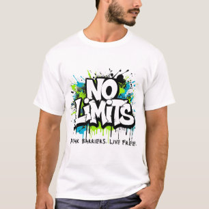 No Limits – Break Barriers Live Free Motivational T-Shirt