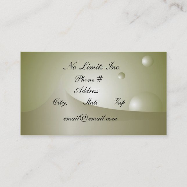 No Limits Business Card (Front)
