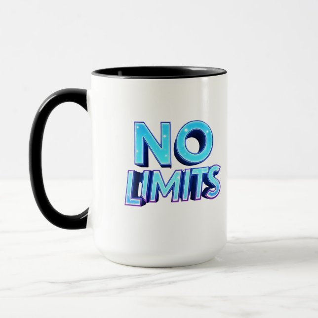 No Limits | Cyberpunk Streetwear Digital Design Mu Mug (Left)