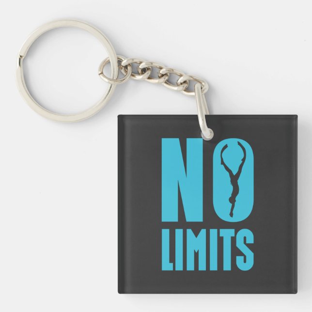 No Limits Freediving   Key Ring (Front)