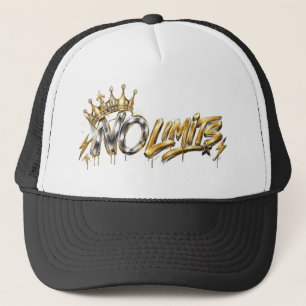No Limits Gold Crown Luxury Design Trucker Hat