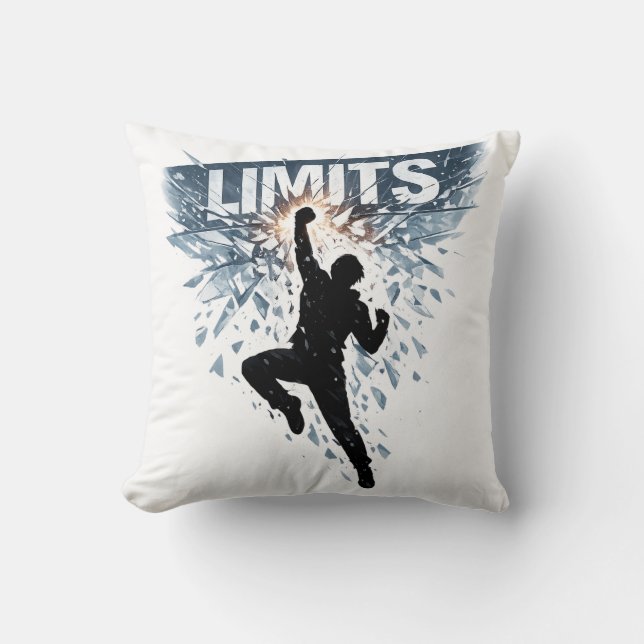 No Limits Motivation Design  Cushion (Front)