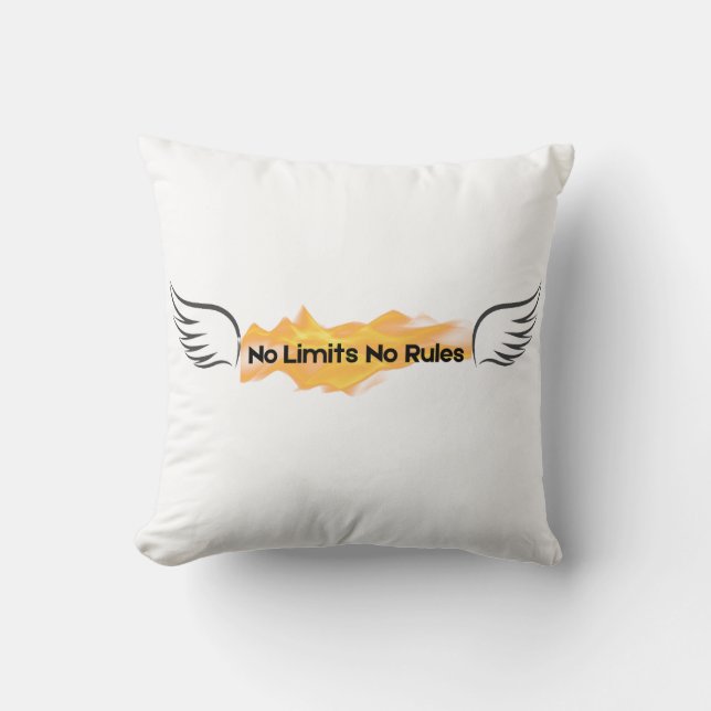 No Limits No Rules Cushion (Front)