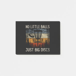 No Little Balls Just Big Discs Frisbee Golfing Post-it Notes