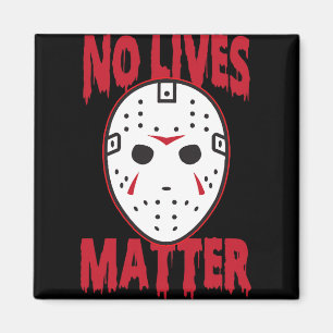 No lives horror mask   Halloween Costumes Magnet