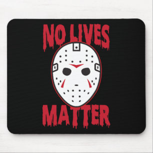 No lives horror mask   Halloween Costumes Mouse Pad