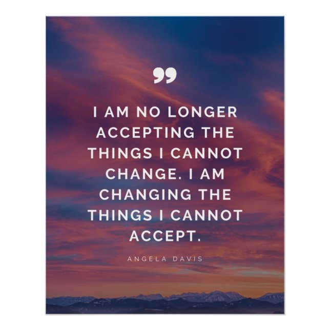 No longer accepting the things I cannot change Poster (Front)