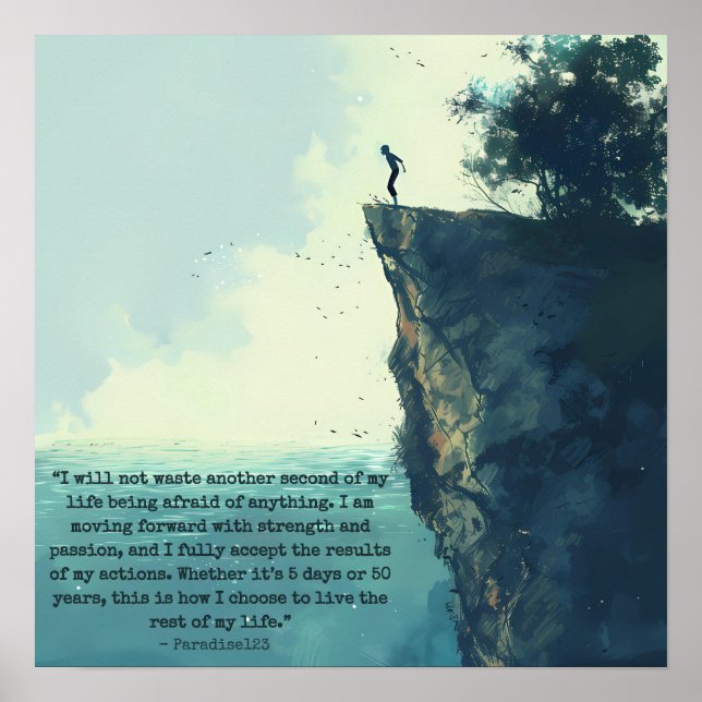 no longer afraid (door 1041) poster (Front)