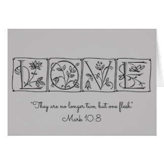 No longer two, but one flesh~Scripture~Wedding