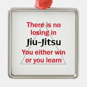 No Losing In Jiu Jitsu Metal Tree Decoration