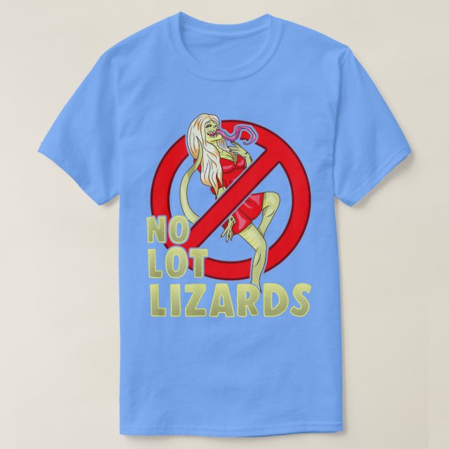 No Lot Lizards Mens Truck Driver T-Shirt (Design Front)