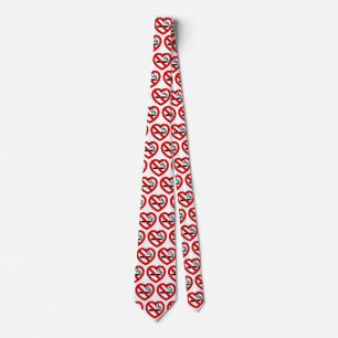 No Love For Smoking Sign Tie