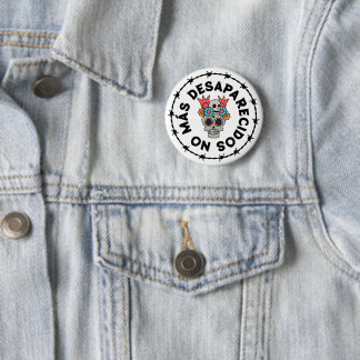No Más Desaparecidos (skull) 6 Cm Round Badge