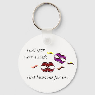 No Mask Key Ring