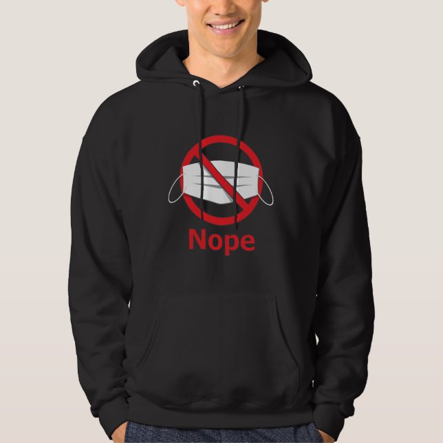 No Mask Men's Hoodie (Front)