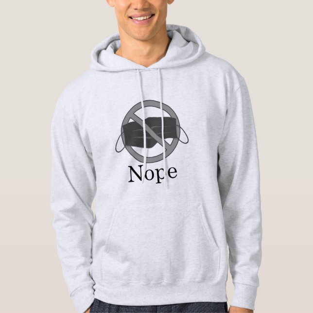 No Mask Men's Hoodie (Front)