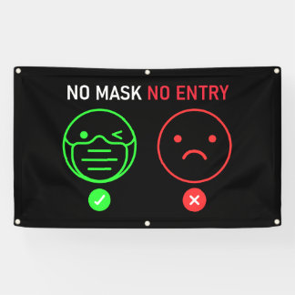 No Mask No Entry Banner