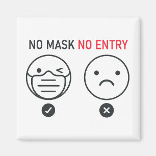 No Mask No Entry Magnet