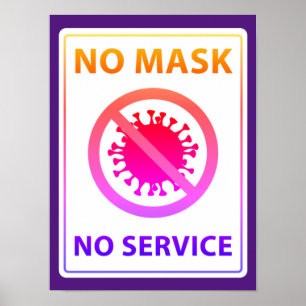 no mask no service poster