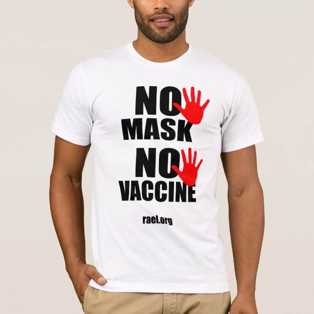 No Mask No Vaccine - Men's T-shirt Version 1 (Front)