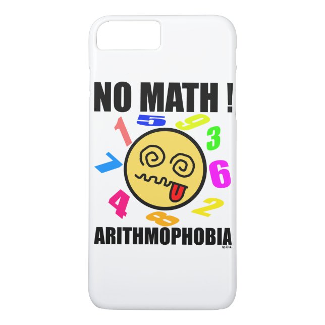No math! Arithmophobia Case-Mate iPhone Case (Back)