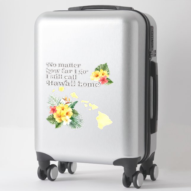 No Matter How Far I Go I still Call Hawaii Home (Suitcase)