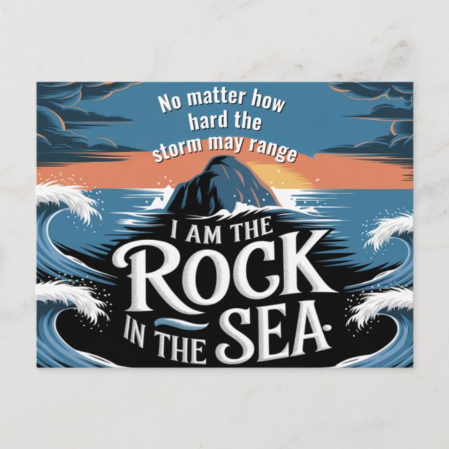 No matter how hard motivational post card (Front)