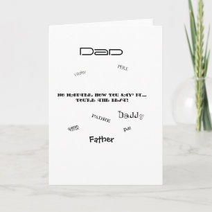 No Matter How You Say It Card