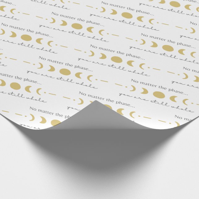 No Matter The Phase Moon Wrapping Paper  (Corner)