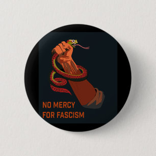 No Mercy For Fascism 2025 Edition 6 Cm Round Badge