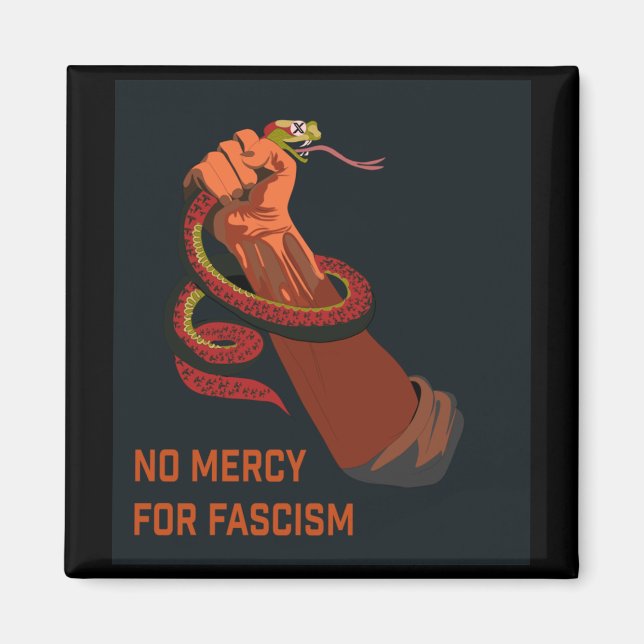 No Mercy For Fascism 2025 Edition  Magnet (Front)