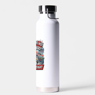 No Mikey No That Was So Not Right - Pit Wall Radio Water Bottle