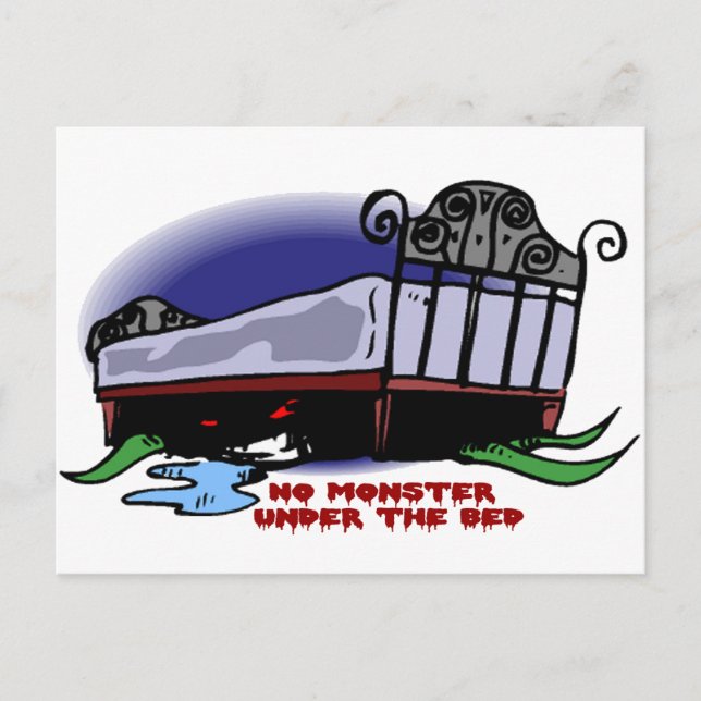 No Monster Under the Bed Postcard (Front)