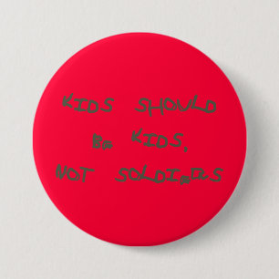 No more child soldiers - Button