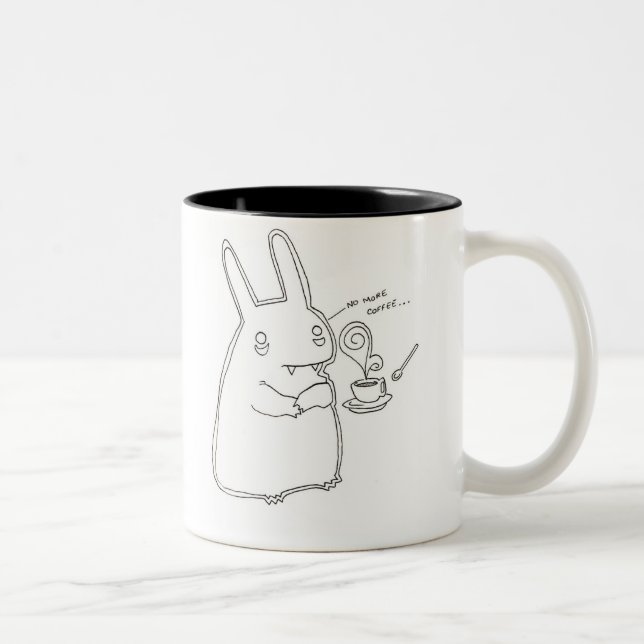 No More Coffee Two-Tone Coffee Mug (Right)
